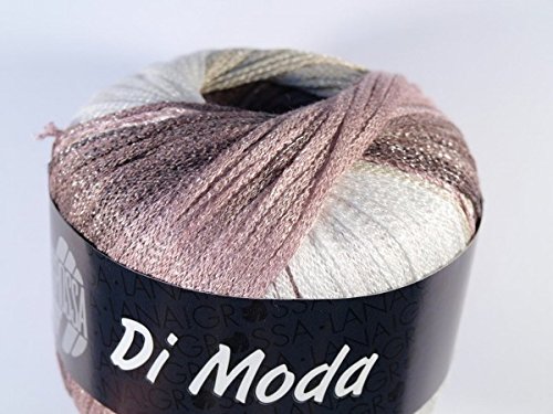 Lana Grossa Di Moda 005 Rohweiß/Altrosa/Rosagrau/Taupe 50g