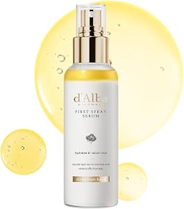 d'alba Piedmont Italienischer Weißer Trüffel First Spray Serum (100ml) | Feuchtigkeitsspendendes Gesichtsspray, Strahlen