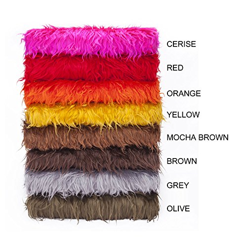 Neotrims Kunstfell Stoff, Furry Schaf Wolle, Fotografie, Fat Squares. Für die Fotografie Crafts & Apparel. 15 tolle dezente, natur & Bright Farben. Ganze Verkauf Preis, 5. Off-White, 1 Meter - 4