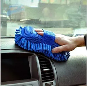 RIVUGJA Car Washing Sponge with Microfiber Washer Towel Duster for Cleaning Car. Bike Vehicle