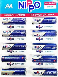 KDTEK NIPPO Hyper HI-Power AA Battery 3U 1.5V Battery-Pack of 10
