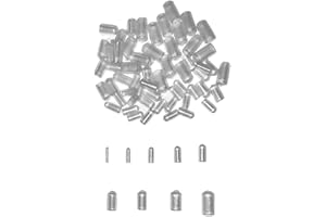 HLIWS 180 Pezzi 10 Taglie Tappi Terminali in Gomma, Rotondi Tappi in Gomma PVC, Copertura del Beccuccio Della, Per Viti Tubi Tondi (Trasparente)