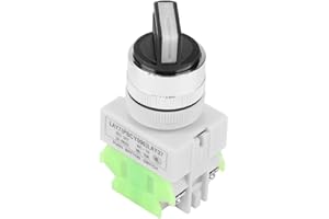 YWBL-WH Interruptor selector giratorio de 3 posiciones 2NO 1NC Interruptor giratorio de bloqueo automático 22MM LAY37-20X/31