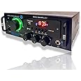 Tech-Unique Sterio Sound Amplifier with USB,AUX,MIC,BLUTHOOTH,AV,2RC-Build in BLUTHOOTH with 4440 Double IC Circuit Power AV Amplifier (15000Series) Perfect for Home and Outdoor Function (WITH MIC).