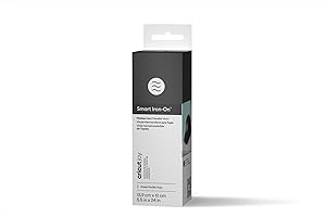 Cricut Joy Smart Vinilo Textil Negro - Rollo HTV Termoadhesivo para Manualidades - 30.5 cm x 0.6 m