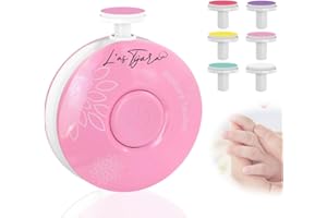 【L'AS Tijara】 Lime à ongles électrique pour bébé Coupe Ongle Bebe Faible Bruit, Lime a Ongle Electrique Bebe et Nouveau-Nés Lime Ongle Bebe et Enfant Soins des ongles (Rose)