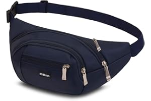 RIDIRUN Sac Banane Homme Femme Ville De Sécurité pour Voyage Ou Outdoor Sport Waist Pack Fanny Pack pour Vie Quotidienne Ou Randonnée