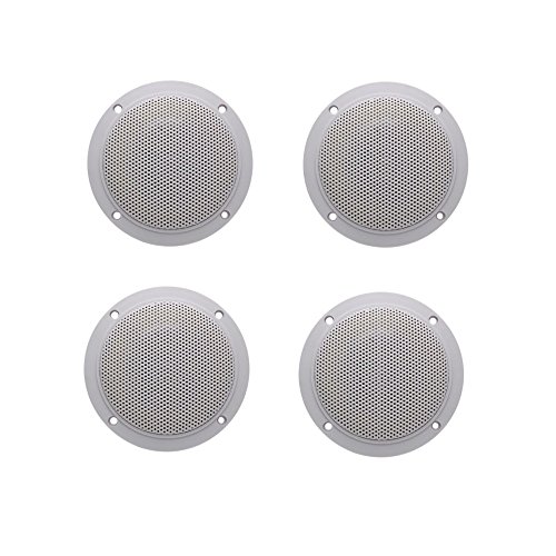 160 Watt 10,2 cm 2 Wege, weiÃŸ marine Boot wasserdicht Lautsprecher Motorrad Spa Raum UTV ATV RV Auto Golf Cart UV-Marine Lautsprecher