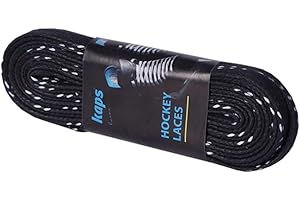 Kaps Cordones profesionales para patines de hockey sobre hielo | encerados | también adecuados para patines en línea y patines de ruedas