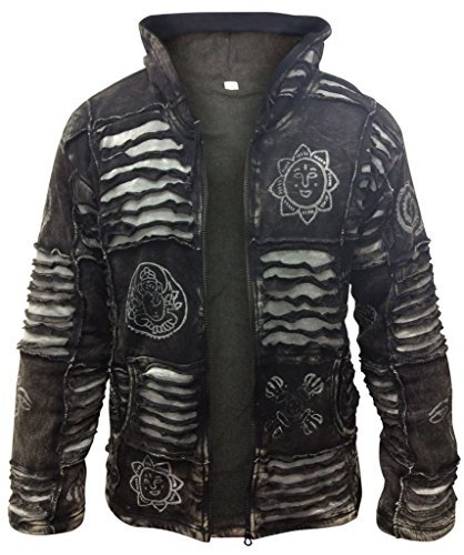 SHOPOHOLIC FASHION Herren Jacke schwarz * One size Gr. M, schwarz