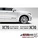 Produktbild Volvo XC70 Cross Country 30cm Aufkleber Tuning Scheibe Lack TYP-MRS354 `+ Bonus Testaufkleber "Estrellina-Glückstern" ®, Montageanleitung von "myrockshirt", waschanlagenfest,Profi-Qualität