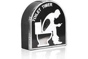 EIHI 1 Pezzi Toilet Timer, Timer da 5 Minuti in Vetro Ore con Clessidra, Clessidra Bambini, Clessidra 5 Minuti, per Bambini, per La Casa, per Uomini, Mariti, papà, Festa del papà, Compleanno