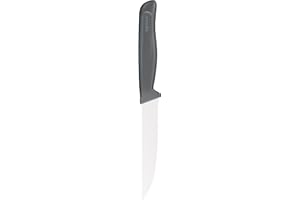 zyliss Coltello da Bistecca, Lama Seghettata in Acciaio Inossidabile Tedesco da 11 cm o 4.3 Pollici con Manico Antiscivolo in Paglia di Frumento, da Cucina o da Verdura, da Pizza
