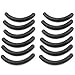 SODIAL(R) 12 Pcs Black Rubber Makeup Tool Eyelash Curler Replacement Pads for Lady