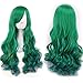 68cm Long Wave Curly Lolita Style Colsplay Wigs For Daily Fashion And Halloween ( Green Color)