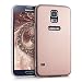 Produktbild kwmobile Hardcase Schutzhülle für Samsung Galaxy S5 / S5 Neo / S5 LTE+ / S5 Duos mit Aluminium Backcover und TPU Silikon Rahmen Bumper - Case Cover Hülle in Rosegold