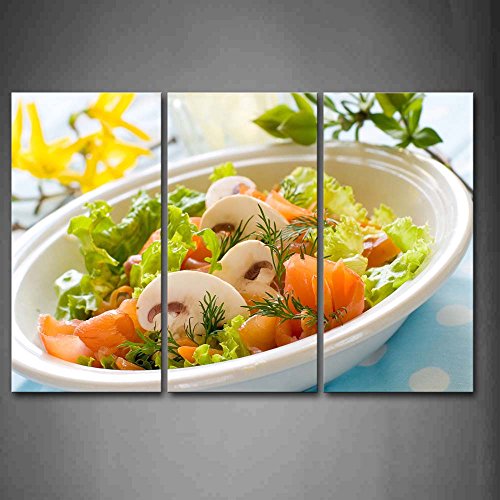 Download Salad With Mushroom And Vegetable In Bowl Wall Art Painting The Picture Print On Canvas Food Pictures For Home Decor Decoration Gift Download Salad With Mushroom And Vegetable In Bowl Wall Art Painting The Picture Print On Canvas Food Pictures For Home Decor Decoration Gift
