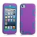 Produktbild casefirst iPod Touch 5 Case, Protection Slim Case Design High Impact Dirtproof Shockproof Protective Cover for iPod Touch 5 - (Purple + Blue