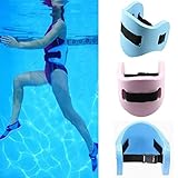 Color: amarillo, rosa, azul. UxradG - Cinturón flotante de espuma para natación para adultos y niños, azul