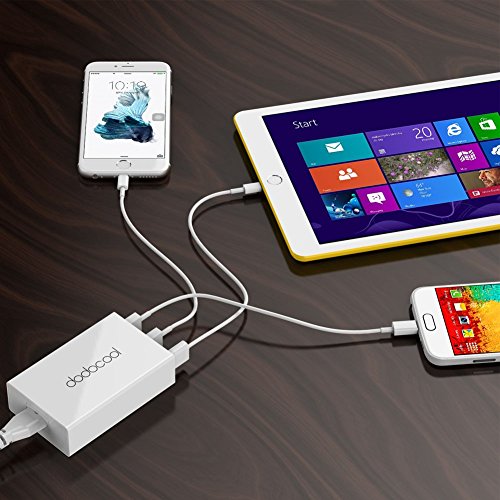 dodocool USB Ladegerät 40W 5 Port USB Ladestation mit 1,5 m abnehmbares Netzkabel - 3