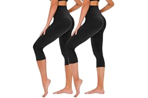 TNNZEET 3/4 Leggings Damen Capri Leggins für Sport, 7/8 Sporthose High Waist Caprihose Große Größen Sportleggings für Gym
