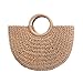 Produktbild YAOYIN Stroh Tasche Damen Weben Handtaschen Umhängetasche Strandtasche Sommer Straw Bag Braided Woven Reise Geldbörse