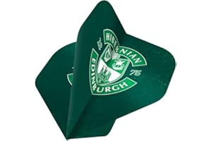 DARTS CORNER Official Licensed Hibernian Football Club Hibs FC 100 Micron No 2 Standard Shape Flights, Available in Multiple Designs and Pack Sizes.