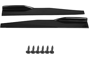 KIMISS ABS Coppia di gonne laterali auto laterali Cover Trim Rocker Splitter Winglet Antigraffio(Sinistra)