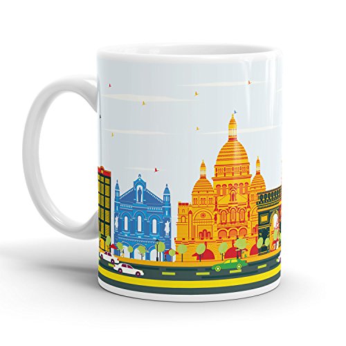 Preisvergleich Produktbild Paris Skyline - Tasse / Becher