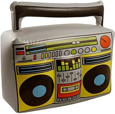 Angies Inflatable Blow Up Toys Banana Guitar Monkey Boom Box Halloween Stag Hawaiian Fancy Dress Party (44 x 38 cm Inflatable Boom Box)