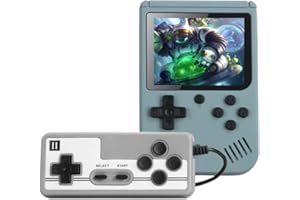 CZT Macaron Retro-Videospielkonsole Doppelspieler-Handheld-Spielekonsole eingebaute 800 Spiele AV-Out-elektronisches Spielgerät tragbare Spielkonsole für Kinder