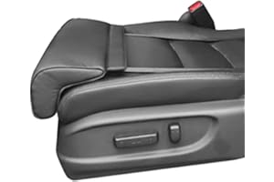 IXART Car Seat Cushion Support Car Seat Extender Cushion Chair Leg Extenders Leather Knee Pads Car Driver Seat Leg Support Cushion for Office Home Long-Distance Driving,Black