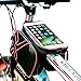Produktbild YOOFAN Fahrrad-Rahmentasche, Doppeltasche, Handyhalterung - mit wasserdichter Abdeckung, Touchscreen-Tasche, Handytasche für iPhone und Samsung - Passend für die meisten Bikes