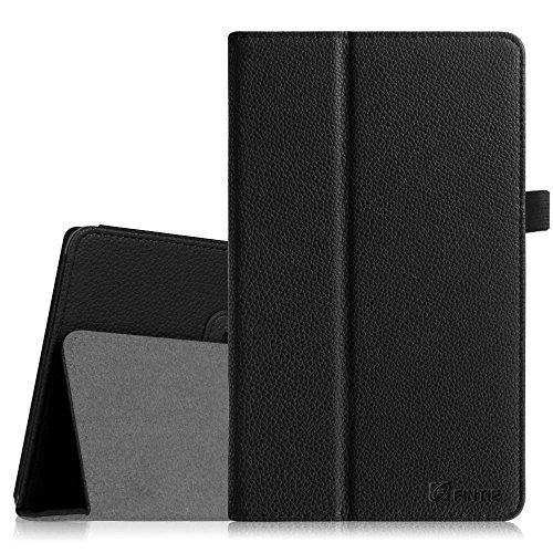 Fintie Odys Pro Q8 Hülle Case - Slim Fit Folio Kunstleder Schutzhülle Cover Tasche mit Ständerfunktion für Odys Pro Q8 20,3 cm (8 Zoll) Tablet-PC, Schwarz