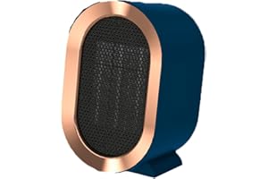 COKEEY 1200W Portable Ceramic Plug in Fan Heater,2 Modes Safe,Energy Saving,Quiet,Multiple Protection,Low Noise Overheating Protection,Tilt Protection,for Bathroom,Bedroom,Living Room,Office (Blue)