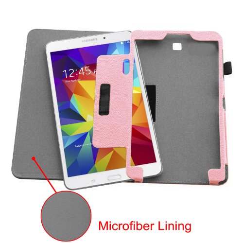 Fintie Samsung Galaxy Tab 4 7.0 Hülle Case – Slim Fit Folio Kunstleder Schutzhülle Cover Tasche mit Ständerfunktion für Samsung Galaxy Tab 4 7.0 T230 T235 (7 Zoll) Tablet, Rosa - 7
