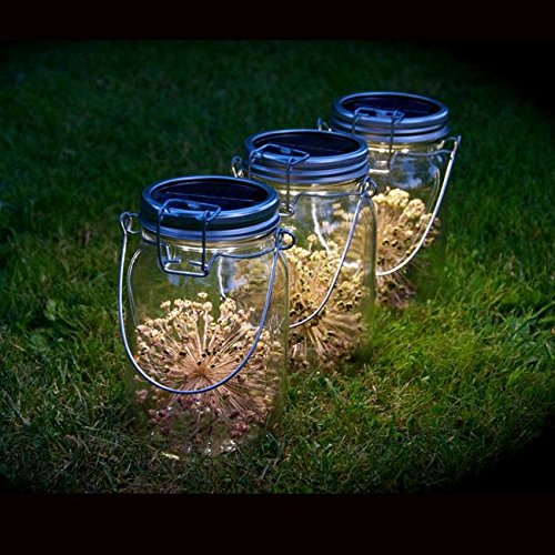 NAGO Solarglas, Solarlampe mit Akku, Licht im Einmachglas, Designlampe, Dekolampe - 3