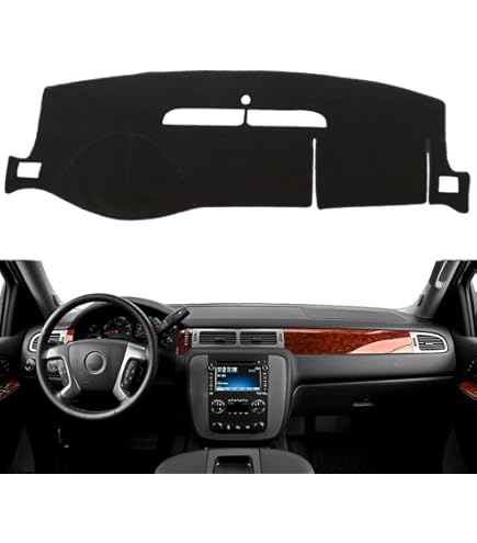thumbnail interactive-video image 1 of Non-Slip Dashboard Cover Mat For Chevrolet GMC Yukon 2000-2006 – Black, UV Protection 1 of 1