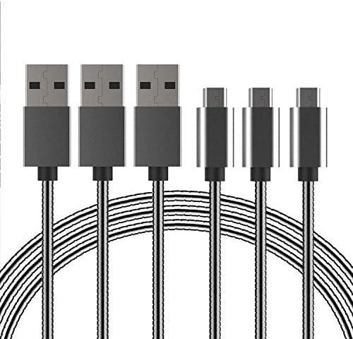Micro USB Cable Vsllcau Metal Micro USB Cable 3.3ft/1m - 3 Pack