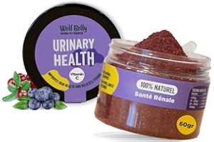 WOLF BELLY NATURAL PET GOODNESS Wolf Belly - Traitement Infection Urinaire Chat et Chien 100% Naturel (60 g) Cystite Chat Médicament | Canneberge Poudre Riche en Vitamine C | Santé Reins pour Seniors et Chats - Fabriqué en Europe