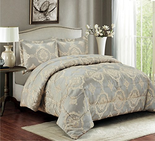 3 Teilige XL Moderne Doppelbett Bettgarnitur 230x250cm Tagesdecke mit Kissenbezug Bettüberwurf Bett Decke + Kissenbezüge Patchwork + Kissen-Bezug 3 Teile Set