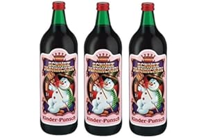 3 Flaschen Schneemännchen Kinderpunsch Alkoholfrei a 1 Liter St.Lorenz + Space Riegel a 45g von Onlineshop Bormann