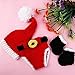 Bei wang Cute Christmas Style Baby Infant Newborn Handmade Crochet Beanie Hat Clothes Baby