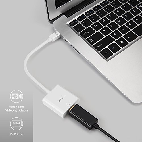 INTEY Mini DisplayPort zu HDMI Adapter Thunderbolt DP auf HDMI Adapter Full HD 1080p und 3D-Unterstützung - 4