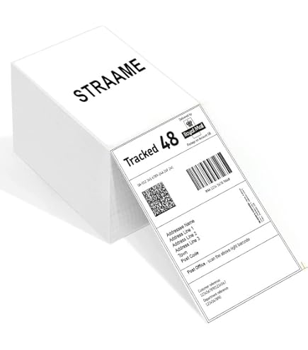 Trohestar 4x6 Direct Thermal Labels - 500 Fanfold Labels, White, Compatible With Rollo & Thermal Printers - View #10