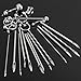 LuckyFine Sterile Body Navel Ear Nose Piercing Opening Pliers Needle Tattoo Tool Kit