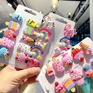 20pcs Rainbow Ice Cream Hair Clips Set Baby Hairpin For Kids Girls Toddler Barrettes Hair Accessories
