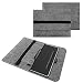 Produktbild NAUC Sleeve Hülle für Wacom Intuos S Grafiktablett Tasche Stifttablett 10.1 Zoll Cover strapazierfähiger Filz mit Innentaschen und sicherem Verschluss Grau, Farbe:Grau