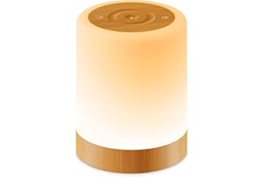 Auxmir Night Light, 3000mAh Rechargeable Baby Table Lamp, Smart Dimmable Touch Control LED Bedside Lamp with RGB Color Changing & 5 Modes, Portable Night Light for Kids, Bedroom, Living Room, Camping