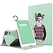 Price comparison product image iPad Air 2 Case, ESR iPad Air 2 Smart Case Cover Synthetic Leather Pattern 360 Degree Rotating Stand with Auto Sleep / Wake Function for iPad Air 2 / iPad 6th Generation (Mr.Wow)